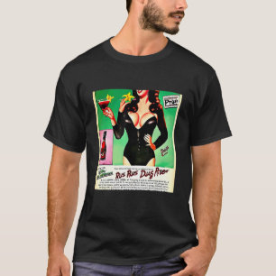 Retro-Pop Vintage-Ausland Pflaumenlikör T-Shirt
