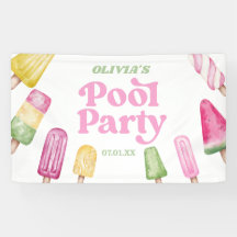 Retro Popsicle Birthday Pool Party