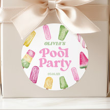 Retro Popsicle Birthday Pool Party