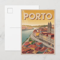 Retro Porto Stadt Portugal Reise Skyline Geschenke