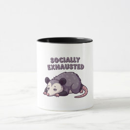 Retro Possum Recharge Mode Color Inside Mug Tasse