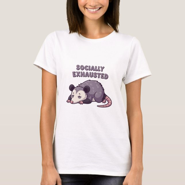 Retro Possum Social Recharge Women’s T-Shirt (Vorderseite)