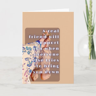 Retro-Poster REAL FRIENDSHIP Lady und ihre Tortois Karte