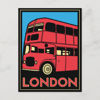 Retro-Poster vom Londoner Westminster-Deko Postkarte