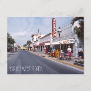 Retro-Postkarte von Key West Florida Postkarte