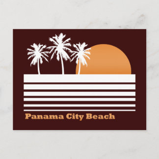 Retro-Postkarte von Panama City Beach Postkarte