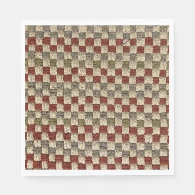 Retro Potholder Weave Muster Serviette (Vorderseite)