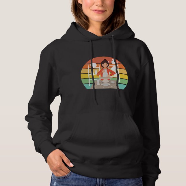 Retro-Potterie Keramik Kiln Hoodie (Vorderseite)