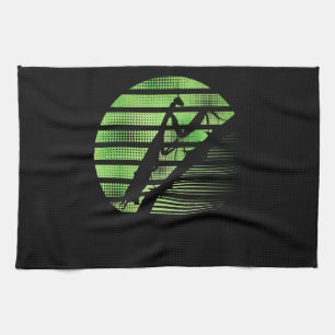 Retro Praying Mantis Biologe Geschirrtuch