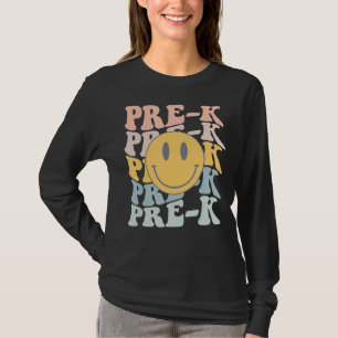 Retro Pre-K Teacher Student erster Schultag T-Shirt