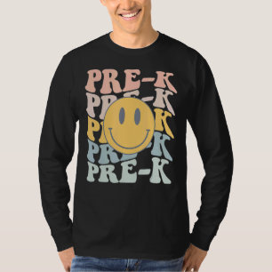 Retro Pre-K Teacher Student erster Schultag T-Shirt