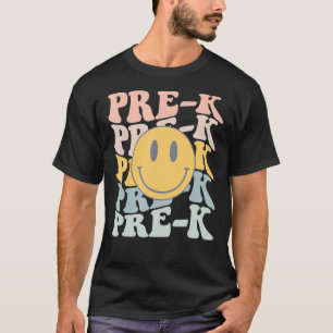 Retro Pre-K Teacher Student erster Schultag T-Shirt