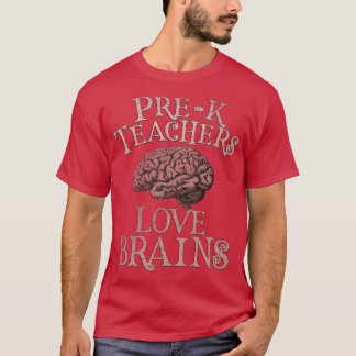 Retro PREK LEHRER LIEBE BRAINS Das ist mein Beängs T-Shirt