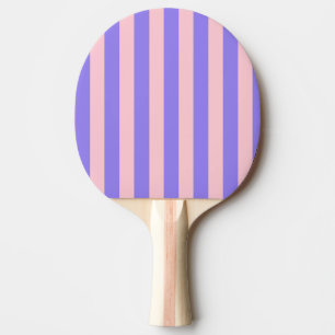 Retro Preppy Sportrand Streifen - Lila rosa Tischtennis Schläger