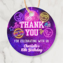 Retro Preppy Y2K Smile Faces Pink Neon Glow Party