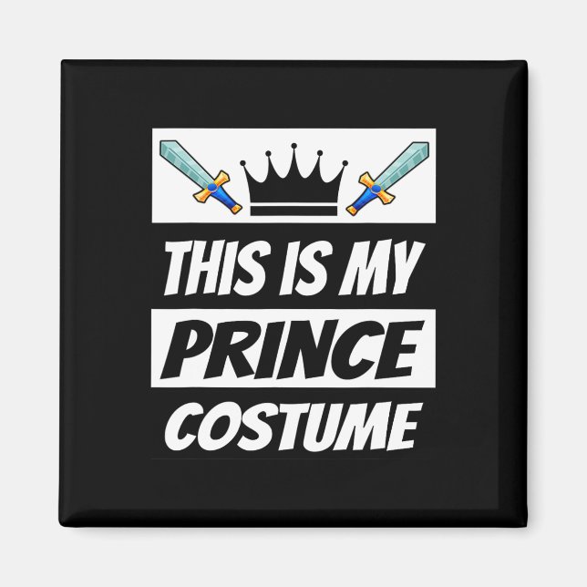 Retro Prince Costume Funny Halloween Kostüm Männer Magnet (Vorne)