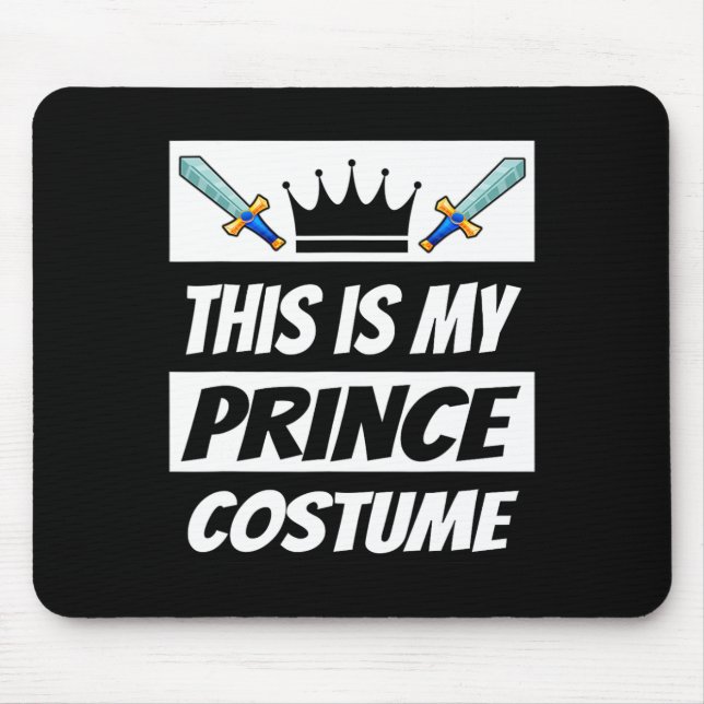 Retro Prince Costume Funny Halloween Kostüm Männer Mousepad (Vorne)