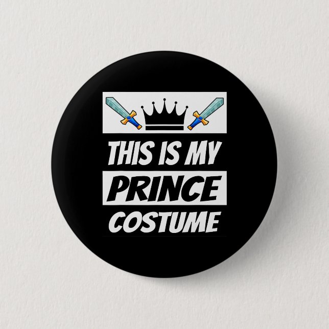 Retro Prince Costume Spaß Halloween Kostüm Männer  Button (Vorderseite)