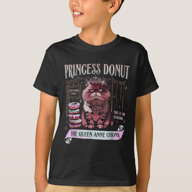 Retro Princess Donut Dungeon Crawler Carl Book Lov T-Shirt (Vorderseite)