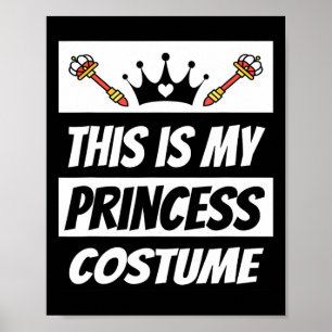 Retro Princess Halloween-Kostüm Poster