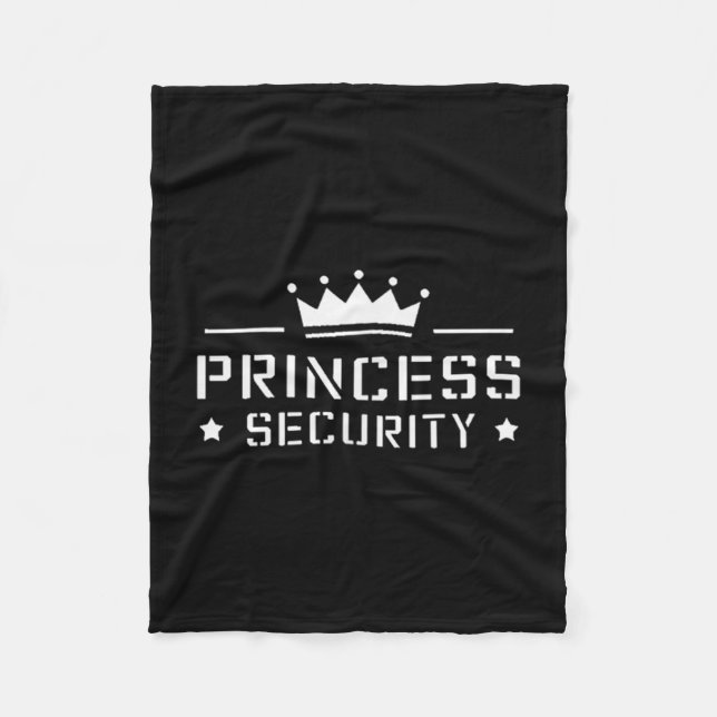 Retro Princess Security Boys Brother Birthday Vate Fleecedecke (Vorderseite)