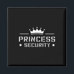 Retro Princess Security Boys Brother Birthday Vate Magnet<br><div class="desc">Retro Princess Security Boys Brother Birthday Vater & Amp; Mama</div>