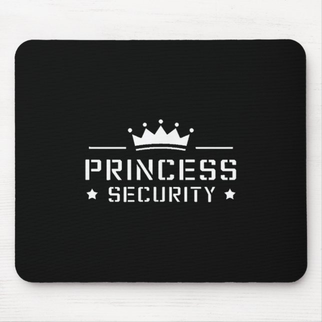 Retro Princess Security Boys Brother Birthday Vate Mousepad (Vorne)