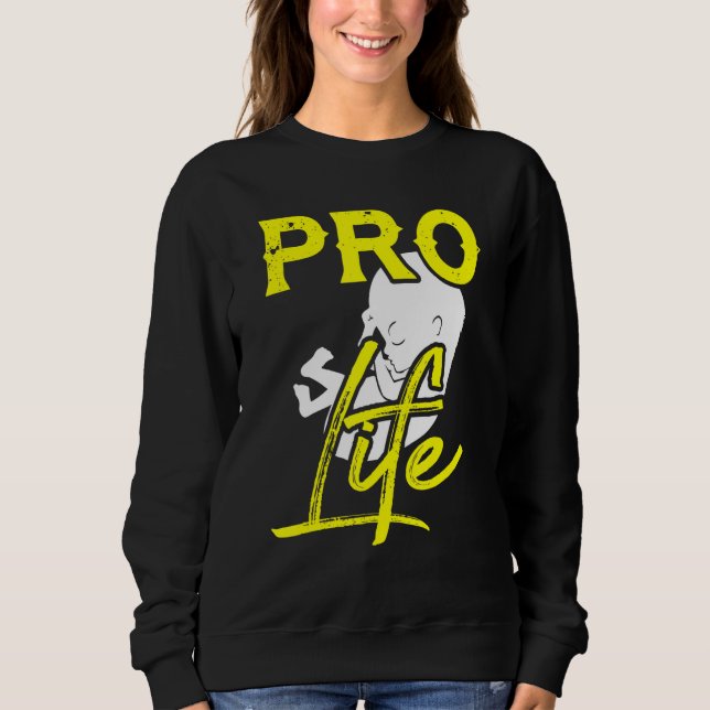 Retro Pro Life Generation Anti Abortion Catholic C Sweatshirt (Vorderseite)