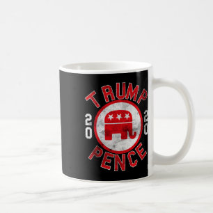 Retro Pro-Trump Pence Republikanischer Elefant Mak Kaffeetasse