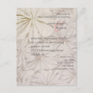 retro Probenabendessen laden ein Einladung