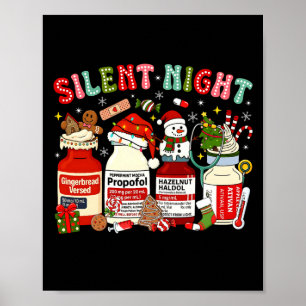 Retro Profol Stille Nacht Intensivstation Pfleger Poster