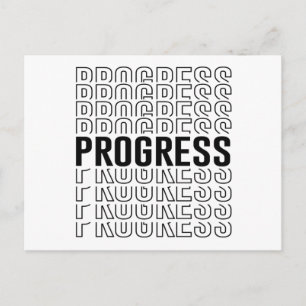Retro-Progress-Design Postkarte