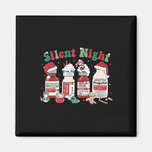 Retro Propofol Stille Nacht Icu Krankenschwestern  Magnet