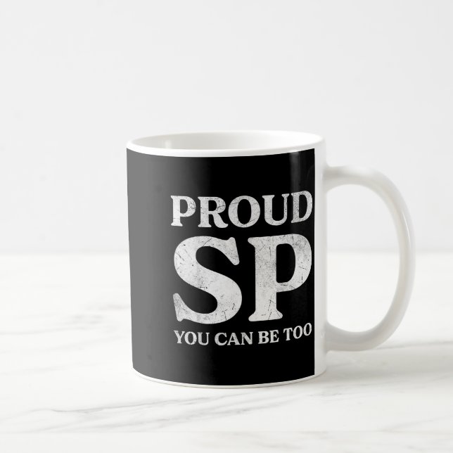 Retro Proud Sp Anti Scientology Funny Quote Idea  Kaffeetasse (Rechts)