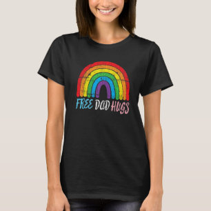 Retro Proud Vater Lgbt Ally Mens Free Vater Hugs R T-Shirt