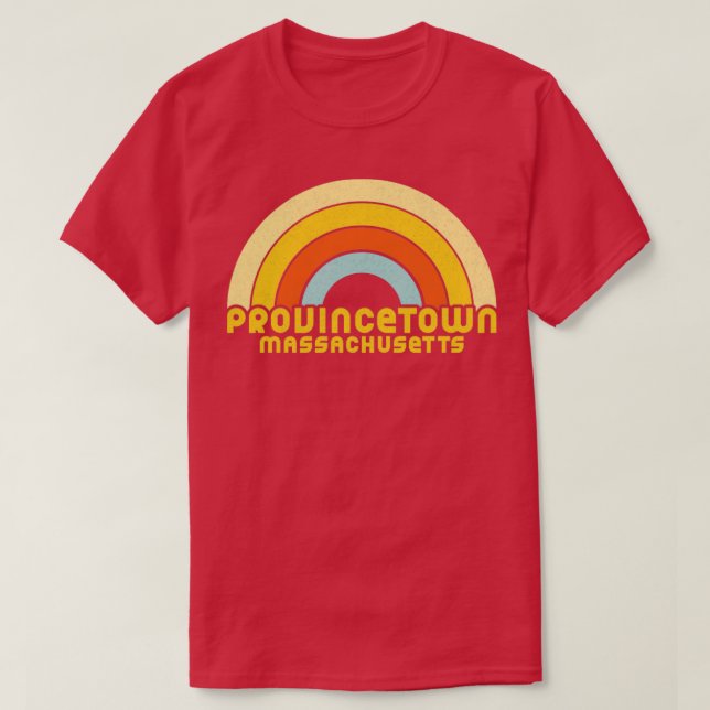 Retro Provincetown Massachusetts T-Shirt (Design vorne)