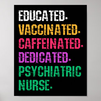 Retro Psych Krankenschwester Psychiatrische Pflege Poster