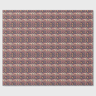 Retro Psychedelic Desert Cactus Sunset Painting Geschenkpapier