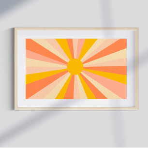 Retro Psychedelic Groovy Colorful Poster