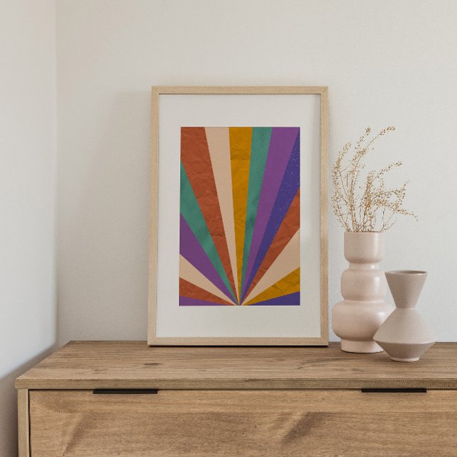 Retro Psychedelic Groovy Colorful Poster (Von Creator hochgeladen)