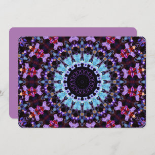 Retro Psychedelic Mandala Trippy Hippie Boho Chic Einladung