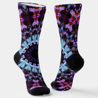 Retro psychedelisches Mandala Hippie Boho Tie Dye Socken
