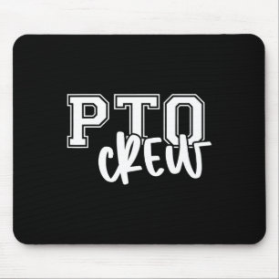 Retro Pto Crew Eltern-Lehrer-Organisation Zurück Z Mousepad