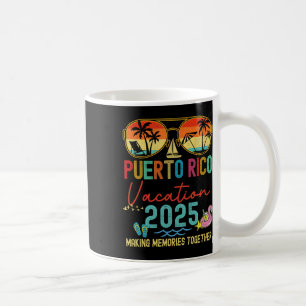 Retro Puerto Rico Urlaub 2025 Erinnerungen Matchin Kaffeetasse