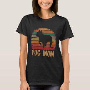 Retro-Pug-Mutter-Geschenk Puggle-Hundebesitzerin M T-Shirt