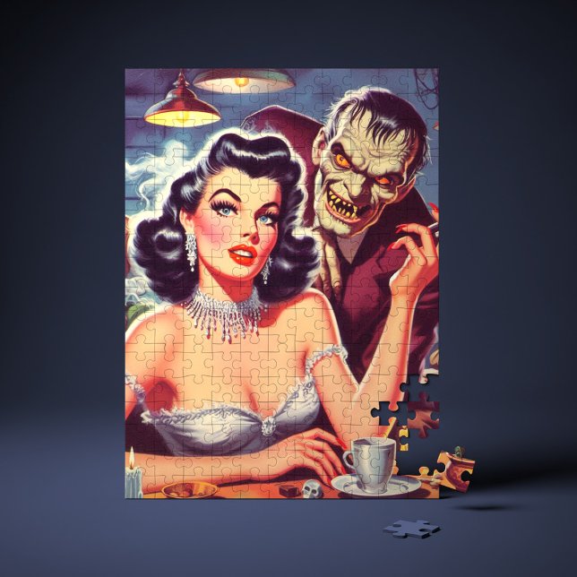 Retro-Pulp-Pinup und Monster Puzzle (Von Creator hochgeladen)