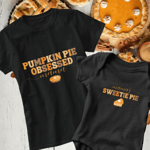 Retro Pumpkin Pie Selsbesessener Mama Erntedank T-Shirt
