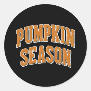 Retro Pumpkin Season Niedlichen Fall Geschenk Hall Runder Aufkleber