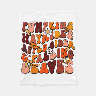 Retro Pumpkins Hayrides Apfelwein und Falling Le Fleecedecke