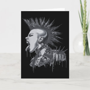 Retro-Punk-Britisch für Männer Karte